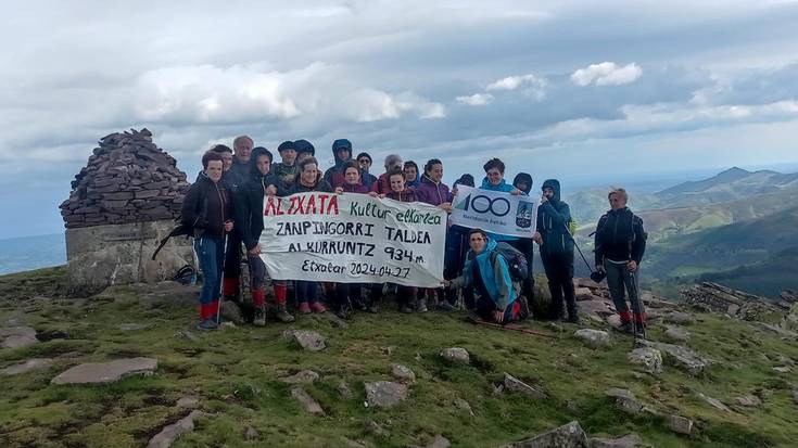 ‘100 urte 100 mendi’ ekimenean etxalartarrak Alkurruntzen izan dira