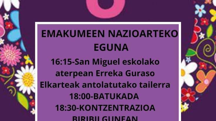 Malerrekan ere elgarretaratzea eginen da martxoaren 8an
