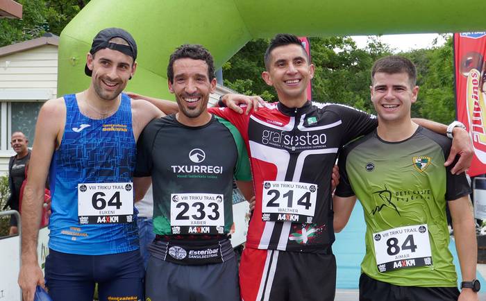 Triku Trail mendi lasterketako podiumera igo da Aimar Otxoteko lesakarra