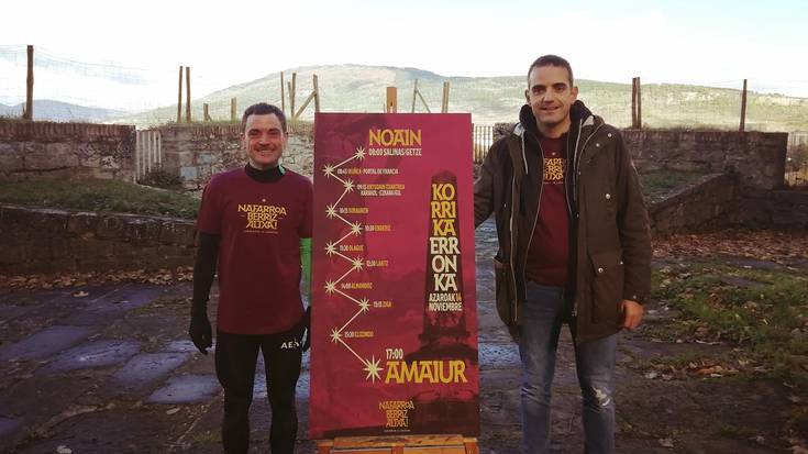 Noain eta Amaiur elkar lotuko dituen mendi lasterketa erronka antolatu du Nafarroa Berriz Altxak azaroaren 14rako
