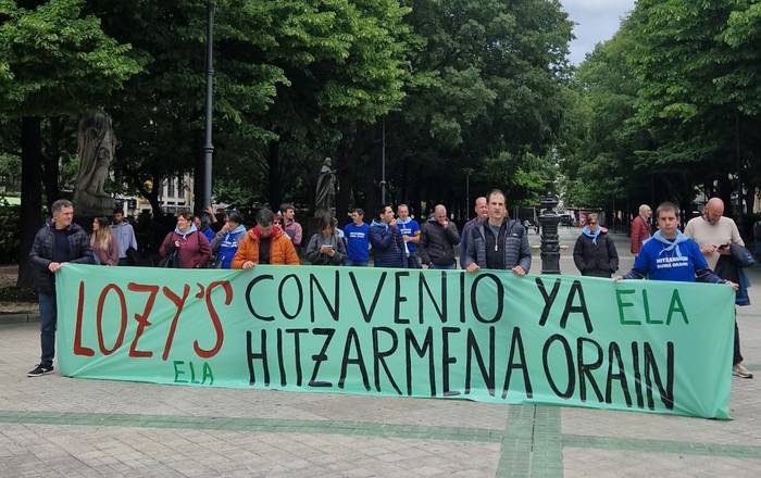 Lozy'seko langileek manifestazioa eginen dute ortziralean Elizondon