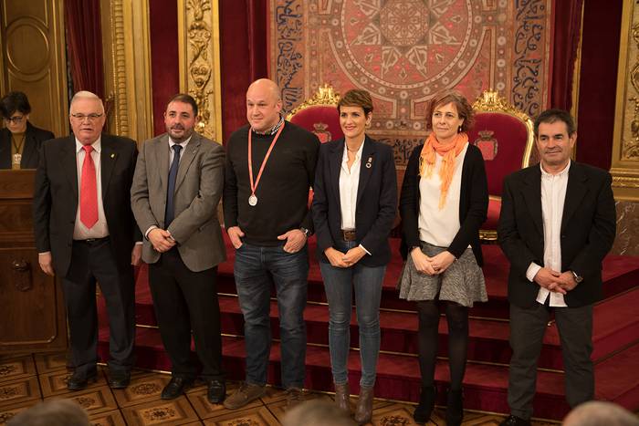Kirol merituari zilarrezko domina eskuratu du Mariano Iribarren baztandarrak