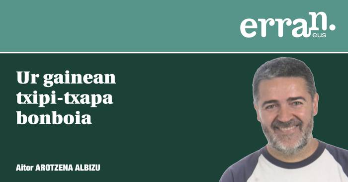 Ur gainean txipi-txapa bonboia