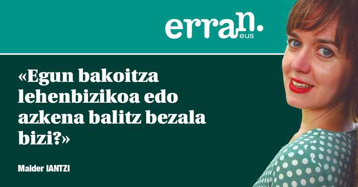 Behin bakarrik hilko gara