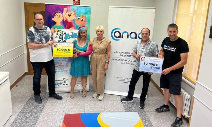 Sunbillak 20.000 euro eman dizkie ADANO eta ANADI elkarteei
